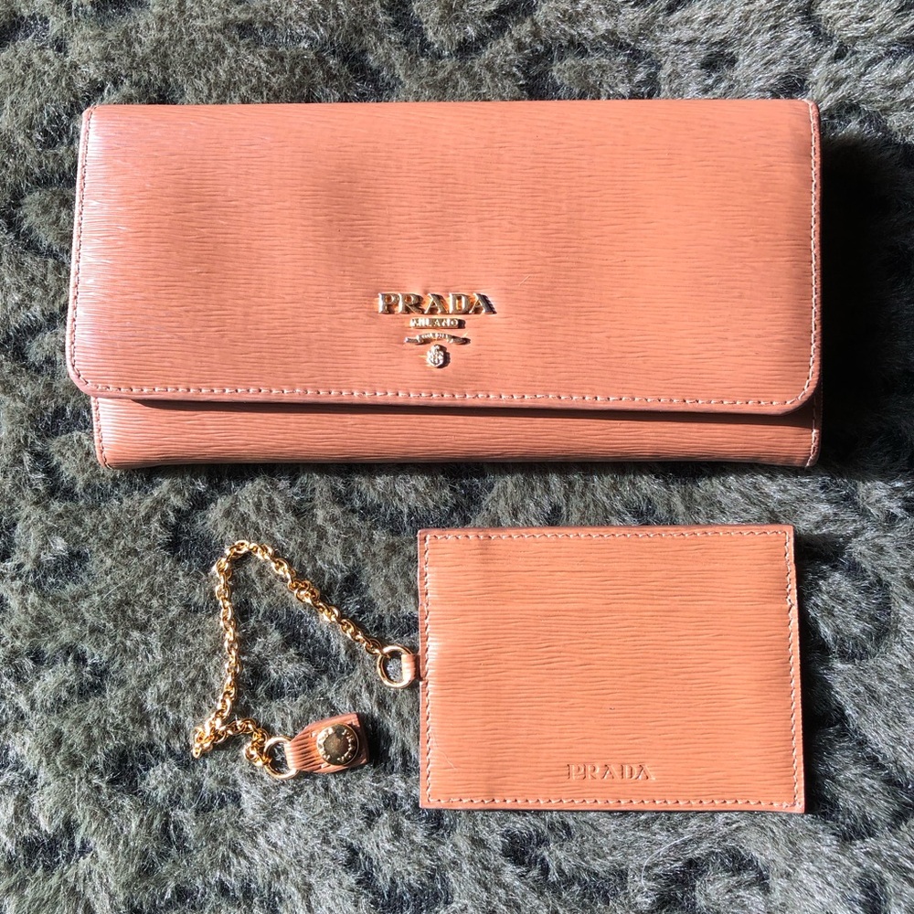For bundles COPY - Auth PRADA wallet- Epi leather chestnut color w/ detachabl…